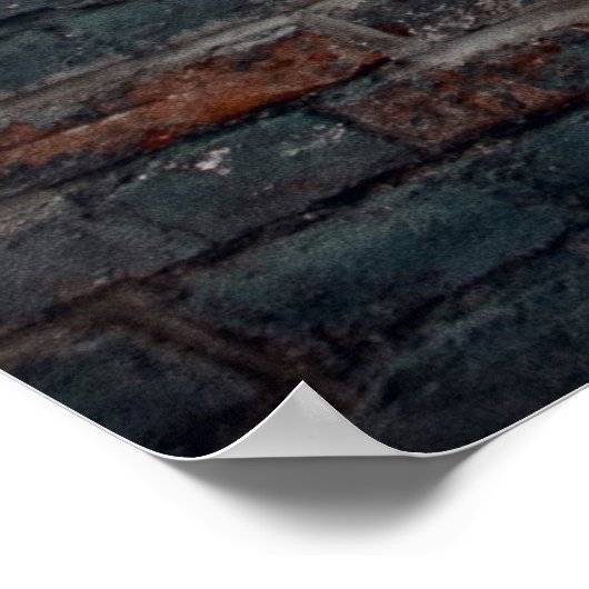 Grijze wandverf poster (Hoek)