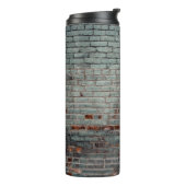 Grijze wandverf thermosbeker (Gedraaid links)