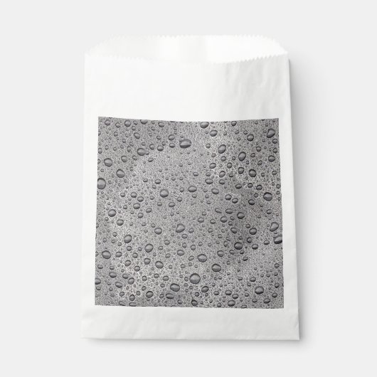 Grijze waterdruppels bedankzakje (Voorkant)