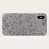 Grijze waterdruppels Case-Mate iPhone case (Achterkant (horizontaal))