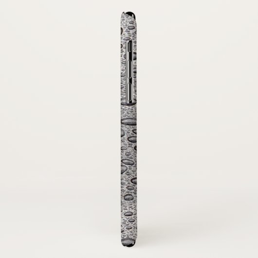 Grijze waterdruppels Case-Mate iPhone case (Achterkant/links)