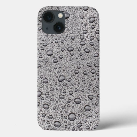 Grijze waterdruppels Case-Mate iPhone hoesje (Achterkant)