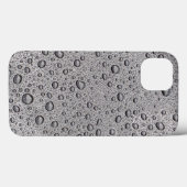 Grijze waterdruppels Case-Mate iPhone hoesje (Achterkant (horizontaal))