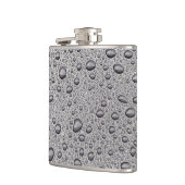 Grijze waterdruppels heupfles (Links)