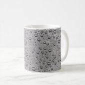 Grijze waterdruppels koffiemok (Voorkant rechts)