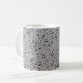 Grijze waterdruppels koffiemok (Voorkant links)
