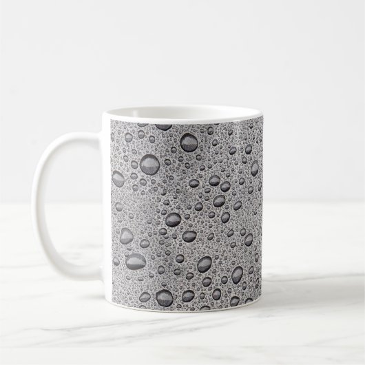 Grijze waterdruppels koffiemok (Links)