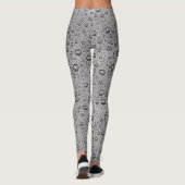 Grijze waterdruppels leggings (Achterkant)