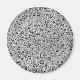 Grijze waterdruppels magneet
