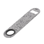 Grijze waterdruppels speed flessenopener (Voorkant Gekanteld)