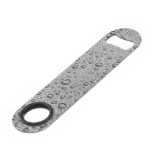 Grijze waterdruppels speed flessenopener (Achterkant Gekanteld)