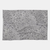 Grijze waterdruppels theedoek (Horizontaal)