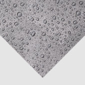 Grijze waterdruppels tissuepapier (Detail)