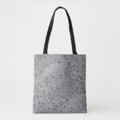 Grijze waterdruppels tote bag (Voorkant)