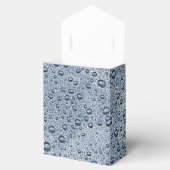 Grijze waterdruppels van Gunmetal Bedankdoosjes (Geopend)