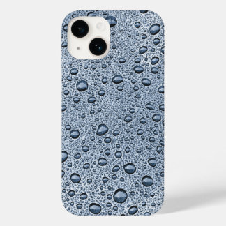 Grijze waterdruppels van Gunmetal Case-Mate iPhone 14 Hoesje