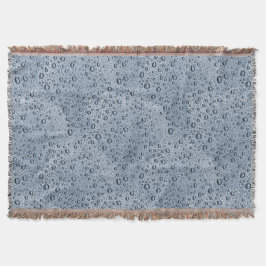 Grijze waterdruppels van Gunmetal Deken