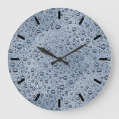 Grijze waterdruppels van Gunmetal Grote Klok (Voorkant)