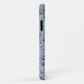 Grijze waterdruppels van metaal Case-Mate iPhone case (Achterkant/rechts)