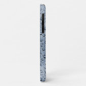Grijze waterdruppels van metaal Case-Mate iPhone case (Achterkant/links)