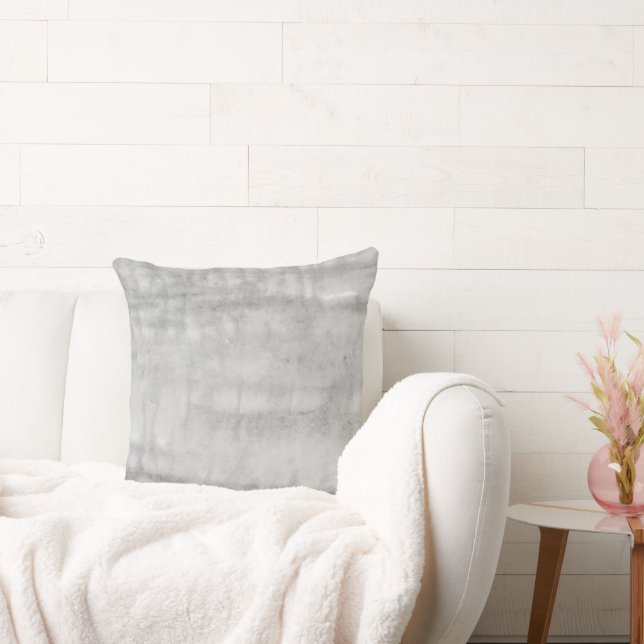 Grijze Waterverf Abstract midden midden midden mid Kussen (Bank)