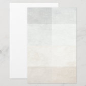 grijze waterverf-achtige abstracte afbeelding briefpapier (Voorkant / Achterkant)