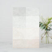 grijze waterverf-achtige abstracte afbeelding briefpapier (Staand voorkant)
