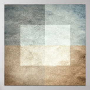grijze waterverf-achtige abstracte afbeelding poster