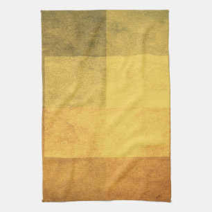 grijze waterverf-achtige grafische abstract 2 theedoek