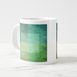 grijze waterverf-achtige grafische abstract 3 grote koffiekop