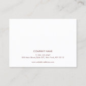 Grijze Waterverf AfterCare voor Lash Extensions Bu Visitekaartje (Achterkant)