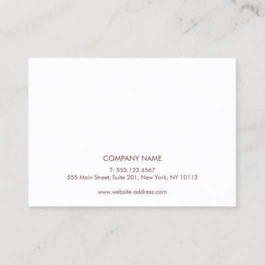 Grijze Waterverf AfterCare voor Lash Extensions Bu Visitekaartje (Achterkant)