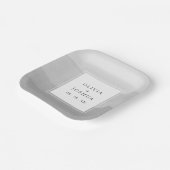 Grijze Waterverf Borden Papieren Bordje (Gebogen)