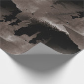 Grijze Waterverf Bosbomen Cadeaupapier (Hoek)