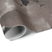 Grijze Waterverf Bosbomen Cadeaupapier (Rol Hoek)