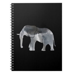 Grijze Waterverf Elephant Notitieboek