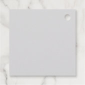 Grijze Waterverf Floral Forever begint morgen Bedankjes Labels (Achterkant)