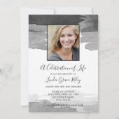 Grijze Waterverf - Foto - Viering van het leven Kaart