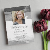 Grijze Waterverf - Foto - Viering van het leven Kaart