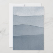 Grijze Waterverf jongens Baptisme Kaart (Achterkant)