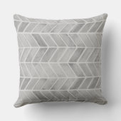 Grijze waterverf met pijlpatroon kussen (Achterkant)
