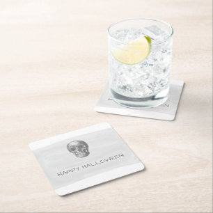 Grijze Waterverf Onderzetter Halloween Papier