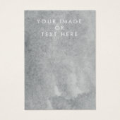 Grijze waterverf-oormerskaart visitekaartje (Voorkant)