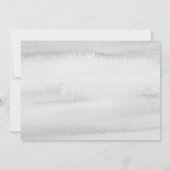 Grijze Waterverf Peach Apple-leraar Notitiekaartje (Achterkant)