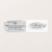 Grijze Waterverf penseelstreek, maak artistieke Lo Visitekaartje (Buitenkant ongevouwen)