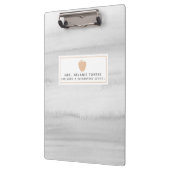 Grijze Waterverf Roze Apple-lesbord Klembord (Links)