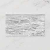 Grijze Waterverf Snowflakes Kleurere Raffle Ticket Informatiekaartje (Achterkant)