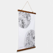 Grijze waterverf spatten hangend wandkleed (Gebogen)