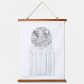 Grijze waterverf spatten hangend wandkleed (Voorkant 2)