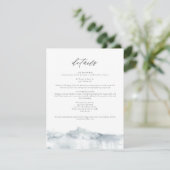 Grijze Waterverf Splash Philadelphia Details Kaart (Staand voorkant)